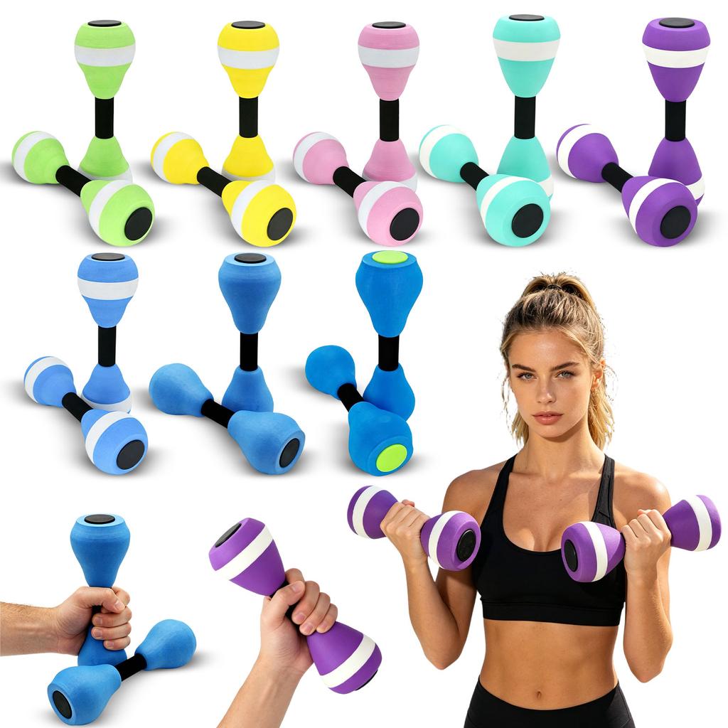 EVA Foam Dumbbells Floating Arm Bands for Children Swimming Pool Water Exercise Training Lightweight Durable Swim Training Equipment