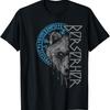 Bear Warrior Odin Runes Compass Viking Graphic Print Summer Autumn Winter Men's and Women's Short Sleeved T-shirt Casual Loose