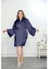 Plus Size Long Sleeve Nightgown: Women's Fresh Sexy V-Neck Tie-Up Pajamas Loungewear