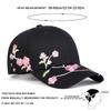 Verstellbare Baseballkappe mit Sakura-Stickerei für Golf, Outdoor-Freizeit, Reisen, Frühling, Herbst, Unisex