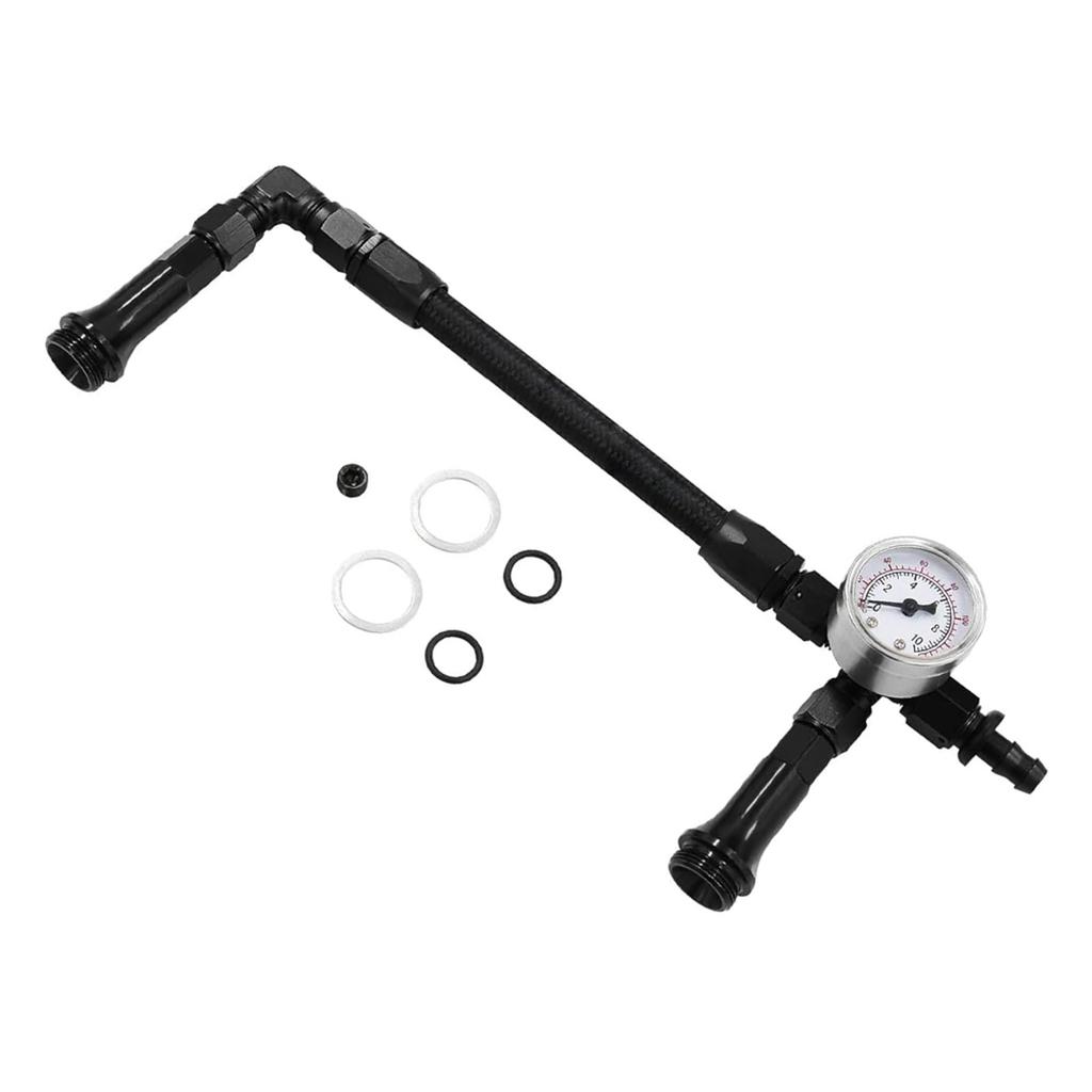 Braided AN6 Dual Feed Carb Fu-el Line Fu-el Line Aluminum Alloy Replacement For 4150 Holley Carburetor 7/8-20 Thread