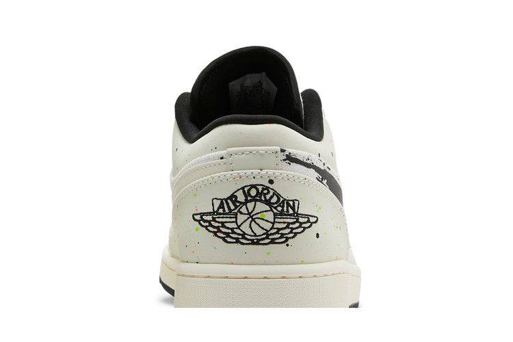 Men's Sneakers Nike Jordan 1 Low Brushstroke Natural/Black-Multi