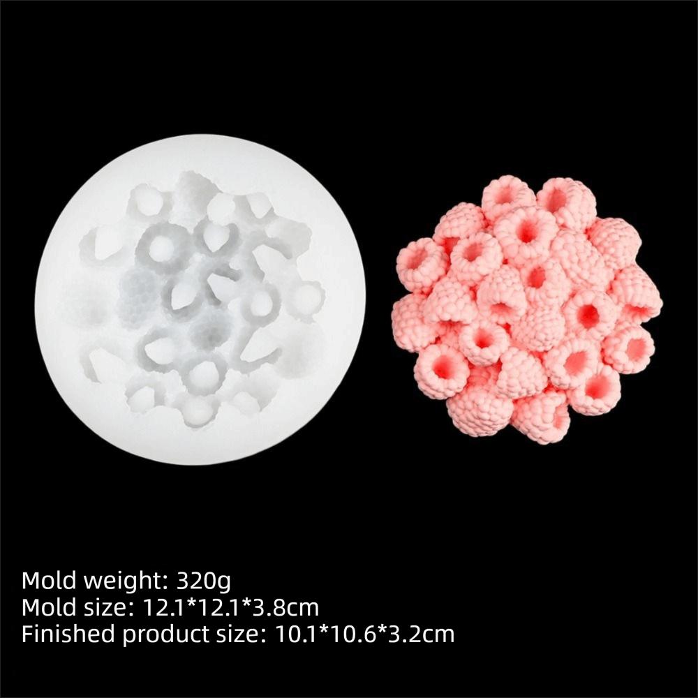 Food-Grade Silicone Raspberry Mold Heat-Resistant Deco Tools Raspberry Cake Mold 3D Design Chocolate Mousse Mold French Dessert