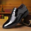 38-48 Men's Shoes Black Patent Leather Formal Shoes for Men Derby Male Wedding Party Office Business Shoe Man Zapatos De Hombre
