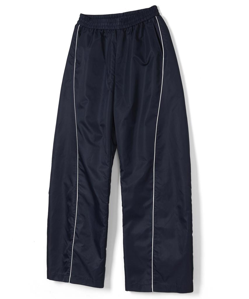Sekeonmonollogeu Baseball Curved Wide Nylon Pants (Fleece-Lined) Navy_Sept028Navy