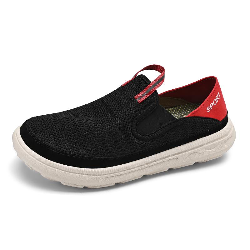 Fashion Summer Hot Selling Mesh Shoes Soft Soled Comfortable Men's Walking Shoes Park Commuting Men's Loafers Lightweight Casual