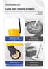Durable Iron Wheeled Mop Bucket with Juicing Water Cart for Hotel Cleaning