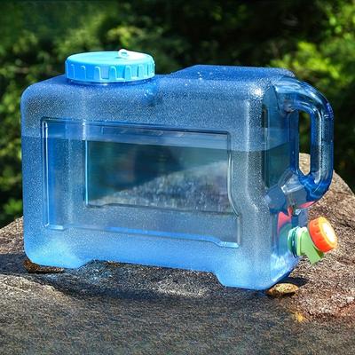 1 seau à eau carré extérieur de 12 L, seau à eau potable domestique avec robinet, excursion en voiture autonome, seau de stockage d'eau de camping
