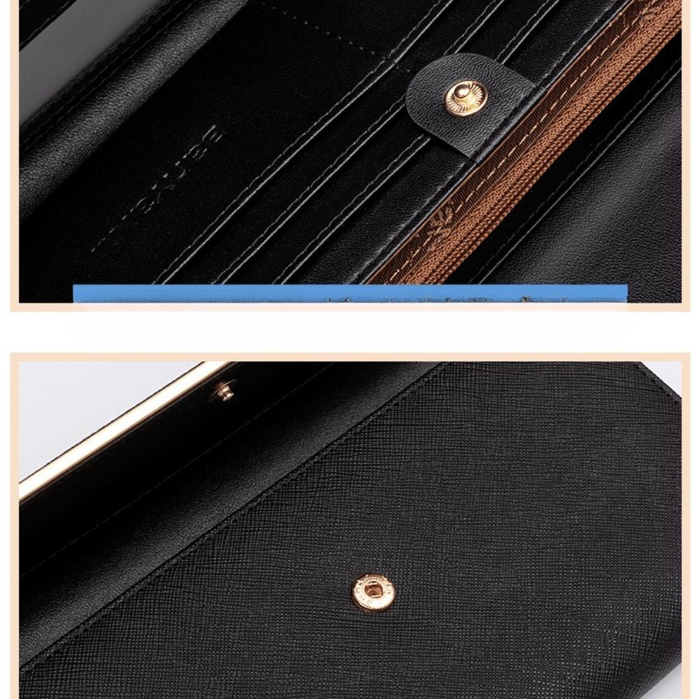 Portefeuille Femmes Long Simple Mode Portefeuille Femmes Fin