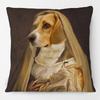 European Retro Royal Animals Painting Spaniel Poodle Victorian Dog Military Portrait Poster Cushion Covers Decorative Pillows