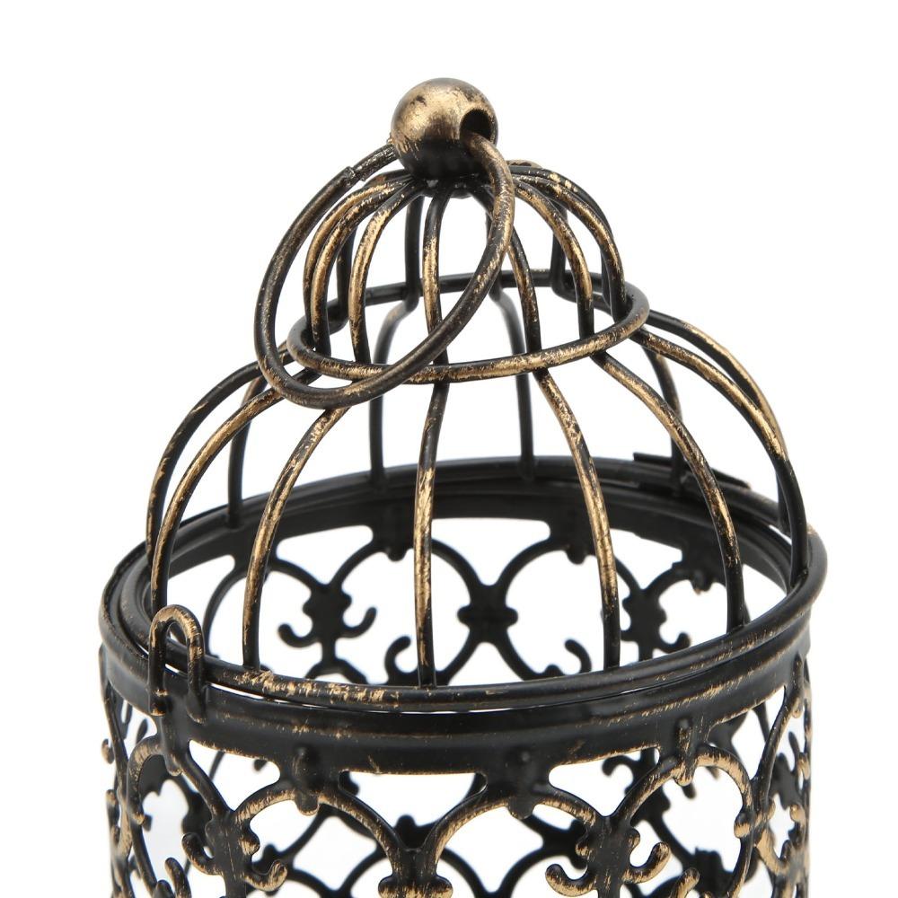 European Retro Iron Candle Holder Brush Gold Tealight Candle Holder Party Ambience A