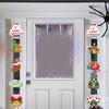 Christmas Door Hanging Claus Festive Sign Vibrant Color Santa Pattern Holiday Decoration Easy To Hang