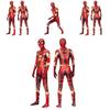 Marvel Steel Spider-man Cosplay Costume Full Body Outfit With Hood