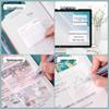Waterproof Pearlescent Sticky Notes for Students: Transparent Memo Pads for Note-Taking & Exam Marking