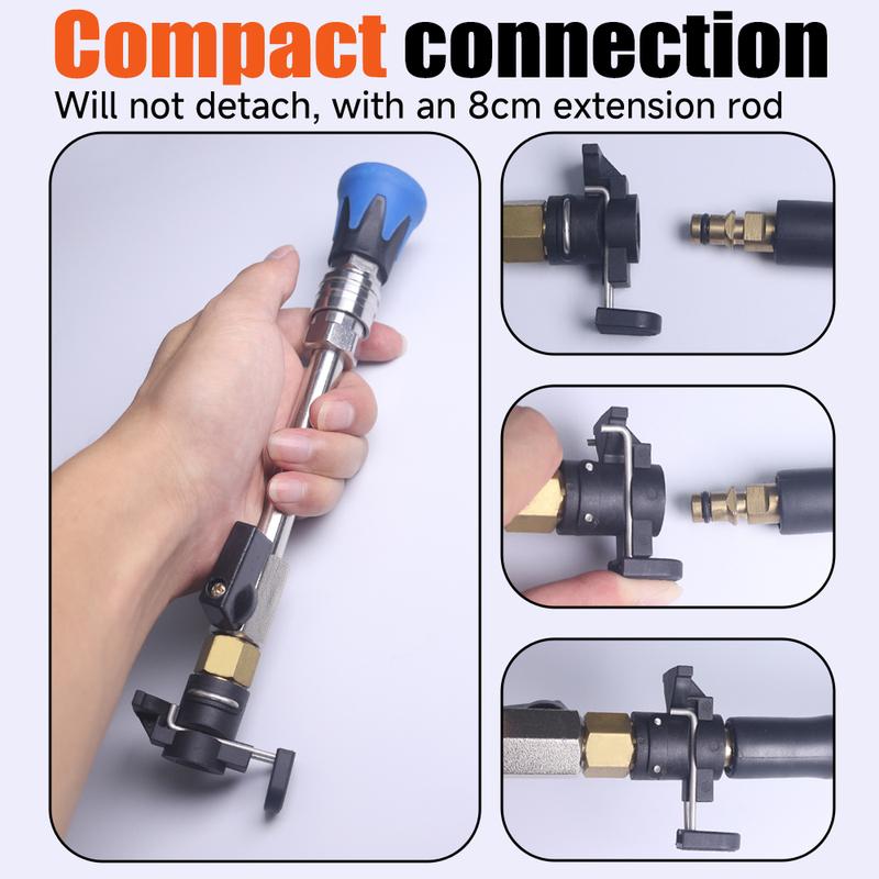 Thickened 1/4" quick-connect coupling, suitable for Karcher,Lavor,Nilfisk,Bort, Bosch,Daewoo,AR high-pressure washer hose .
