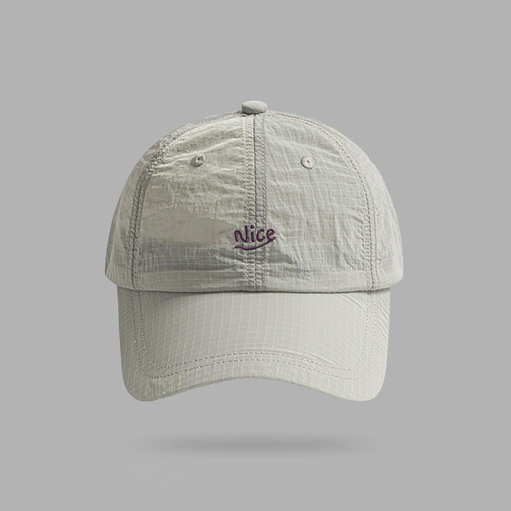 Fashion Grid Quick-Drying Baseball Cap Men Women Summer Light Thin Breathable Sunscreen Hat Unisex Sport Running Snapback Caps