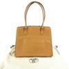 HERMES Leather La Tote Bag Tote Bag Shoulder Bag Bock Scarf Beige