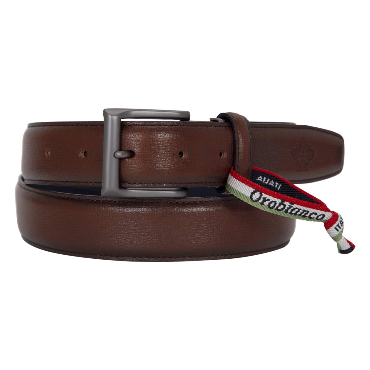 

Orobianco ORB-041211 Men s Leather Belt, Dark Brown, Size 35