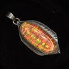 Certified 39 Ct 925 Sterling Silver Natural Oval Gemstone Pendant Gift For Dad