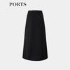 PORTS Women's Retro Pleated Straight Midi Skirt LT8S033NWF031