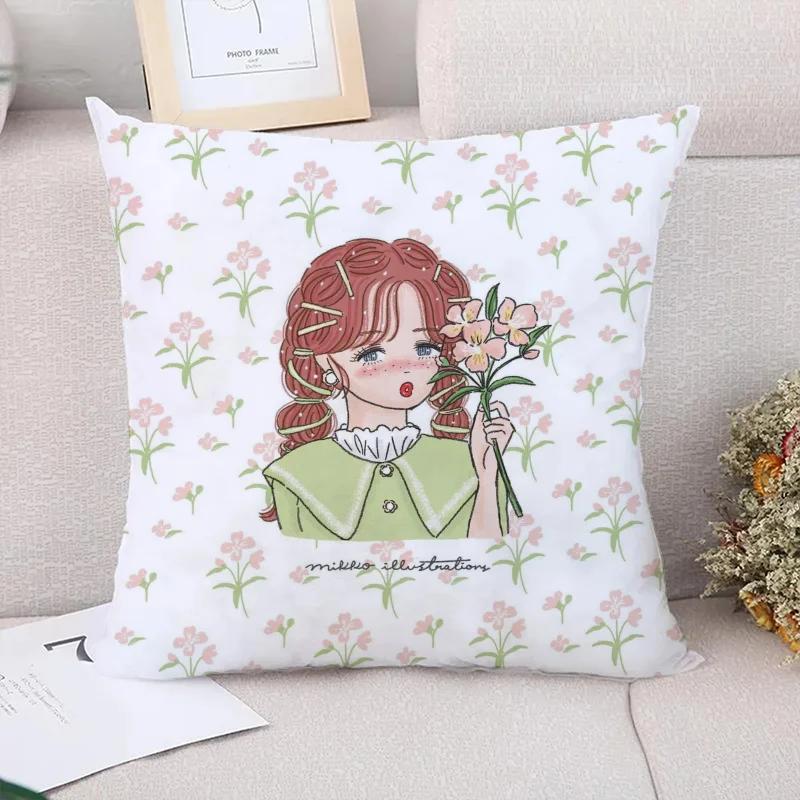 Pillow Cases Decorative Cushions Cover for Sofa Mikko Illustrations Pillowcase  Pillowcases  Cushion Covers Fall Decor