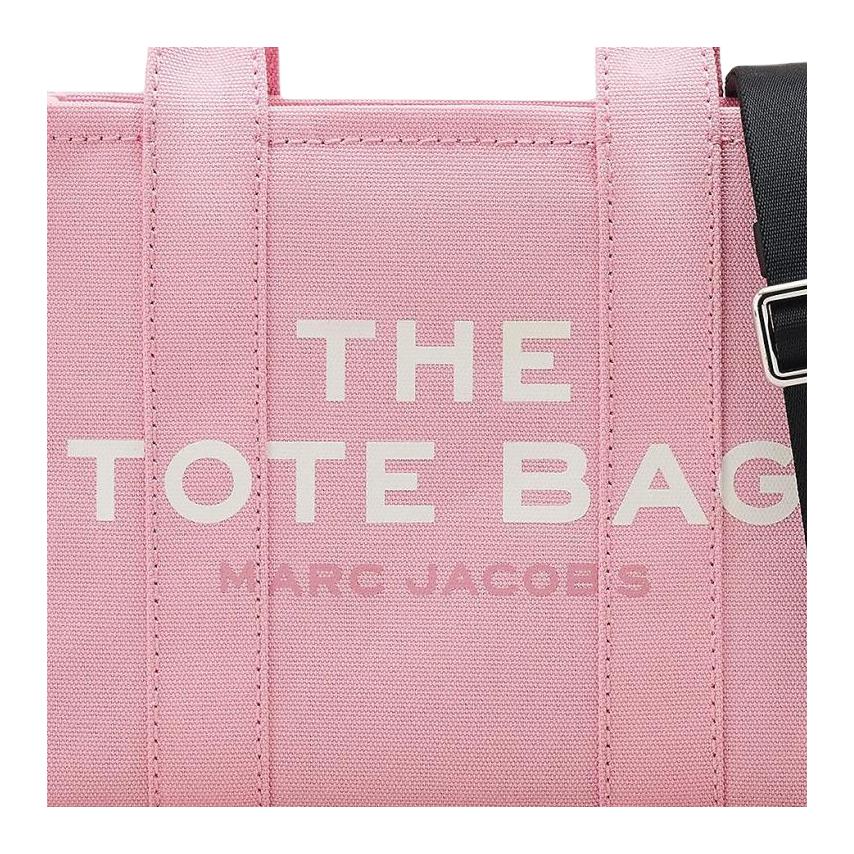Marc Jacobs Verstellbarer Abnehmbarer Schultergurt Reißverschluss Baumwoll-Tragetasche Einkaufstasche Schulter-Umhängetasche Kleine Unisex-Tragetasche M0016493-669