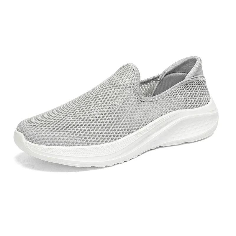 Breathable Mesh Men's Casual Shoes Summer Lightweight Sport Shoes Outdoor Couples Half Shoes Non-slip Running Walking Sneakers