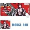 New Sexy Anime Girls Succubus Albedo Ahegao Leather Mouse Pad Table Mat Gaming XXL 90x45CM Mouse Pad Keyboard Carpet Desktop Mat