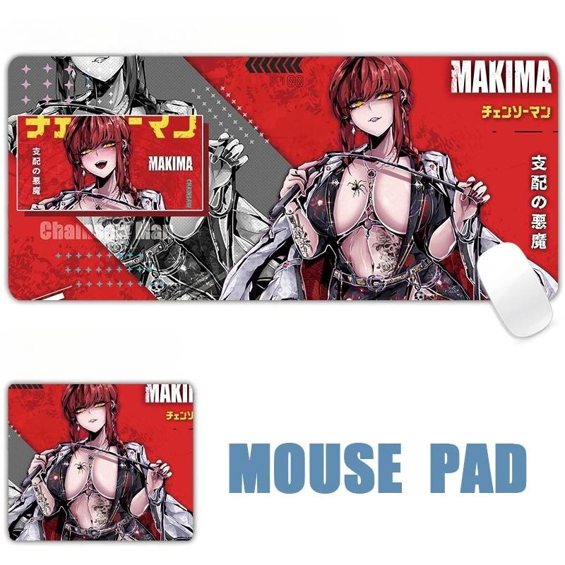 New Sexy Anime Girls Succubus Albedo Ahegao Leather Mouse Pad Table Mat Gaming XXL 90x45CM Mouse Pad Keyboard Carpet Desktop Mat