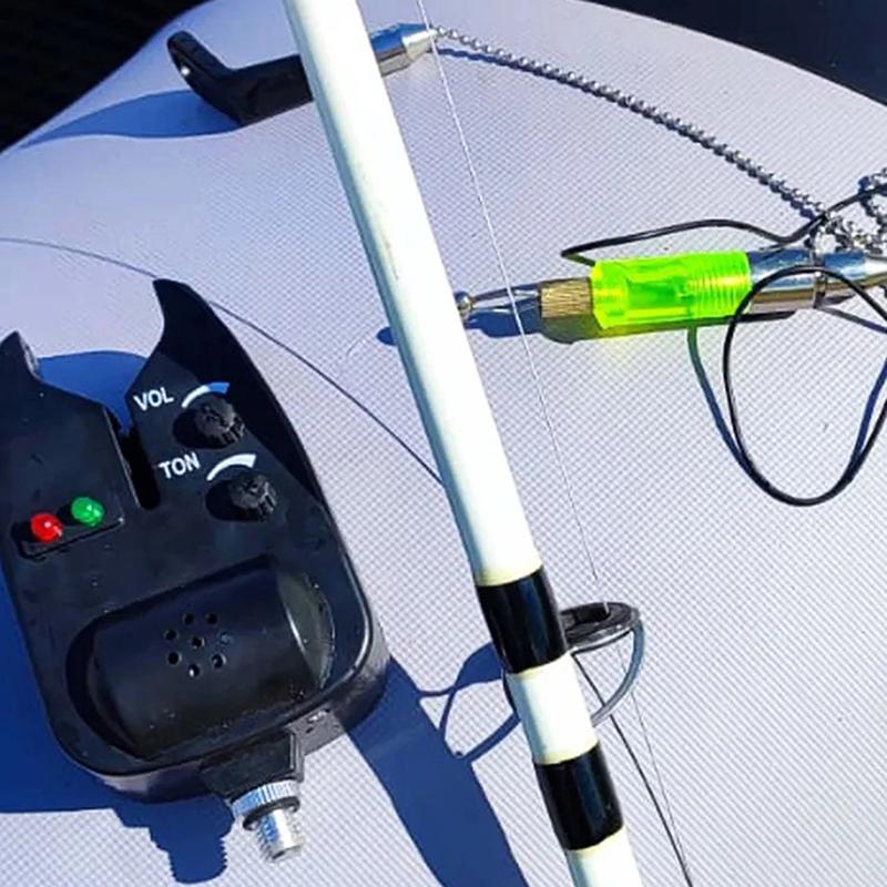 Hot Sale Carp Fishing Bite Alarm With LED Light Annunciator For Carp Fishing Tackle Equipment Fishing Alarm Indicator Fish Bell