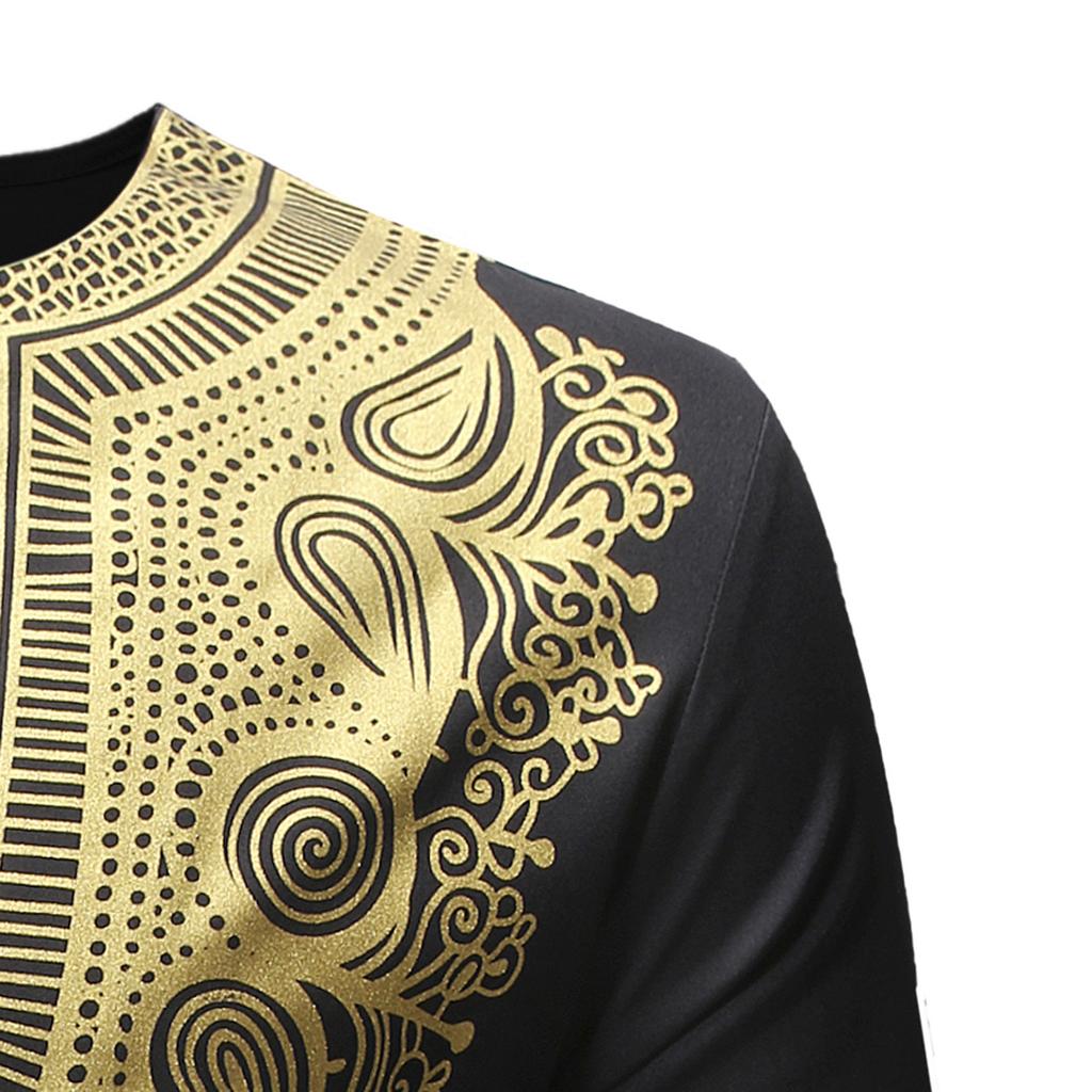 Conjunto masculino de 2 peças, calça de manga comprida, traje tradicional dashiki