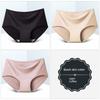 8er-Pack Nahtlose Damen Mid-Waist Einfarbige Dünne Sommer Eis Seide Slips Einteilige Sport-Slips