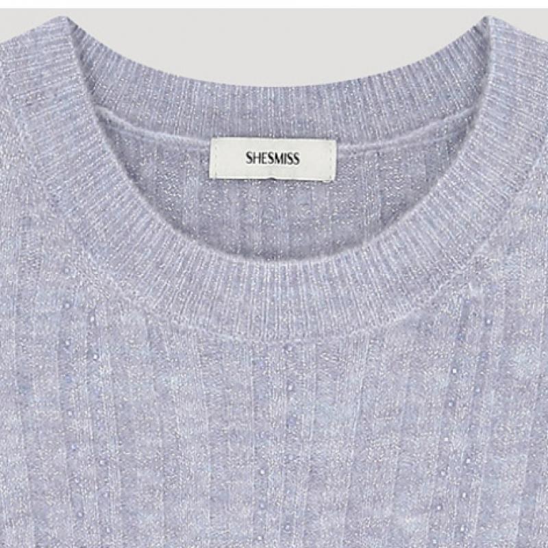She S miSS Glitter Round Neck Knit SSkpoo41070 Lv
