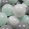 Toy Balls Ø7cm 500pcs White, Gray, Light Mint