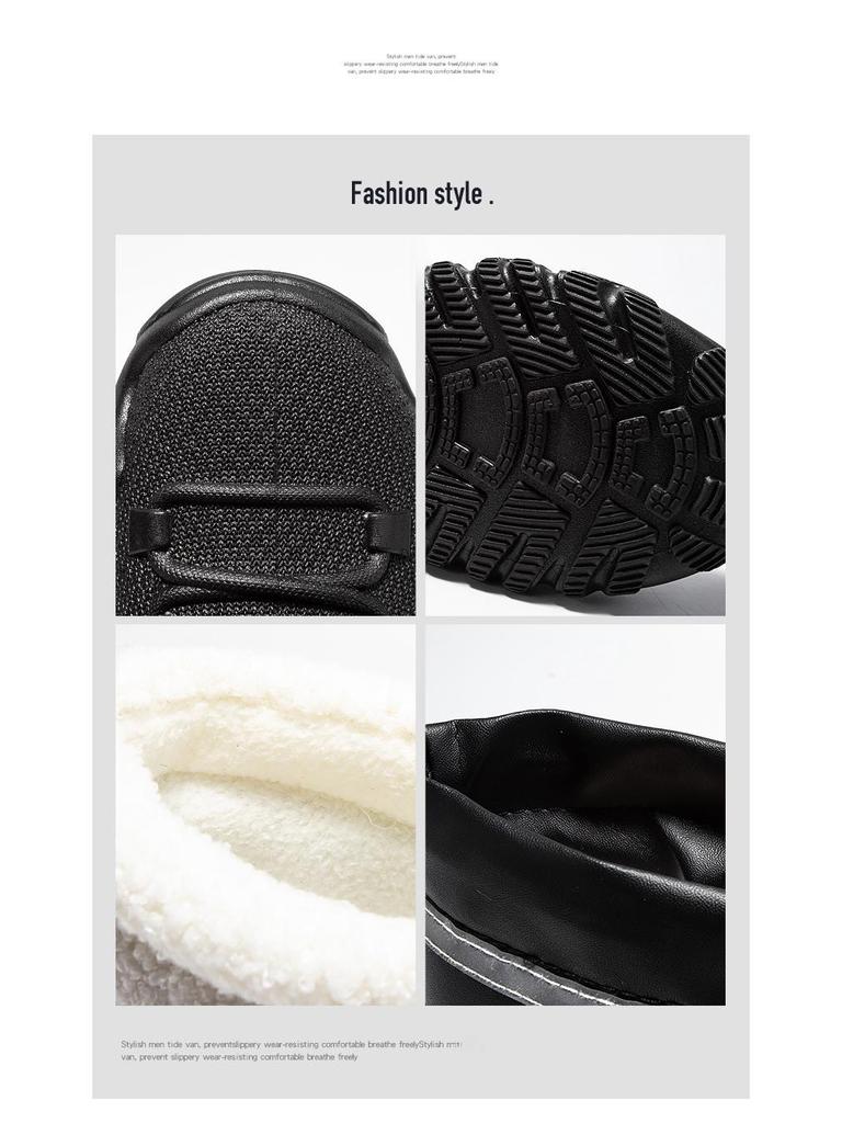 Pánské nepromokavé PVC sněhule středního střihu se silnou protiskluzovou podrážkou, módní, teplé, víceúčelové ležérní gumové boty.