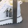 Fashion 9cm Fashion Cashmere Warm Lace-up Small White Shoes Increase Round Head Casual Winter Large Size Muffin Women's Cotton Shoes