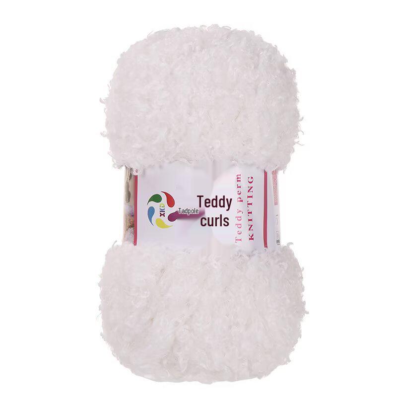 

Пряжа Тедді Вовна Кучерява Петля: Пряжа для в язання гачком та спицями ручної роботи для шарфів та ляльок