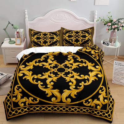 European Modern Golden Bohemian Duvet Cover Set EU Single Double King US Twin Full Queen King Green Lantern Bed Linen Set