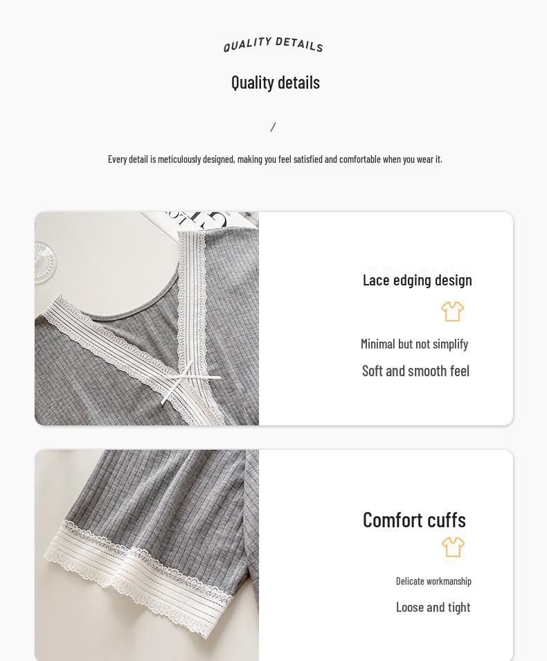 Women's Three-Piece Pajama Set: Short Sleeve, Long Pants, Shorts - No Bra Needed, Casual Summer Loungewear