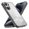 KEYSION Transparent Phone Case for VIVO Y03 Y03t Soft TPU+PC Anti-slip HD Clear Shockproof Phone Back Cover for VIVO Y18 Y28s 5G