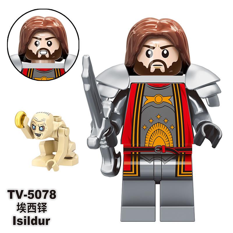Big Movie Series TV6 Lord of the Rings TV6 Strong Orc TV6 Boy Assembled Building Block Toy Bag