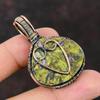 Tree Of Life Stichtite Gemstone Pendant Copper Wire Wrapped Pendant Copper Wire Jewelry Gift For Him Handmade Pendant Tree Of Life Jewelry