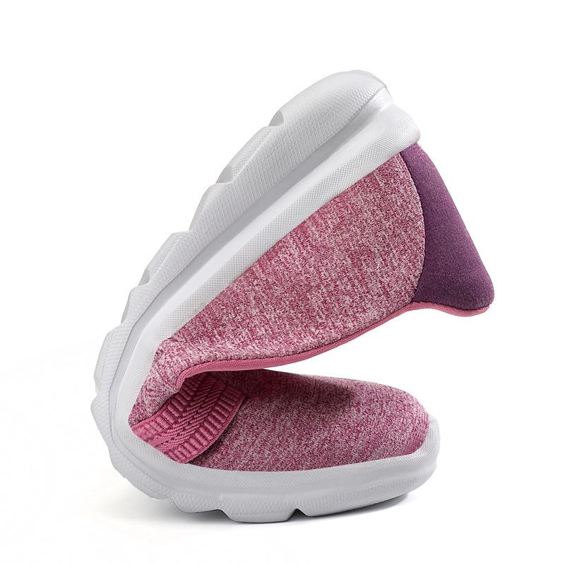 Large Size Old Beijing Cloth Shoes Women's Summer New Soft-soled Lazy Women's Shoes One Pedal Breathable Mother Flat-soled Single Shoes 42