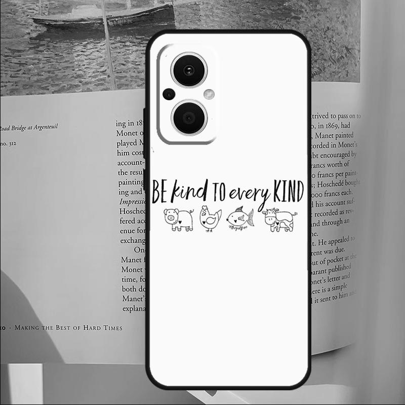 

Vegan Inspiration Cover For OPPO Reno 11F 12F 13F 14F 10 11 12 13 14 Pro 7 8 Lite OPPO Find X6 X8 X9 Pro Case OPPO Find X5