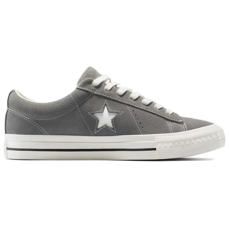 Converse One Star 95 Bequeme Weiche Low Top Canvas Schuhe Unisex Sneaker Grau A15617C