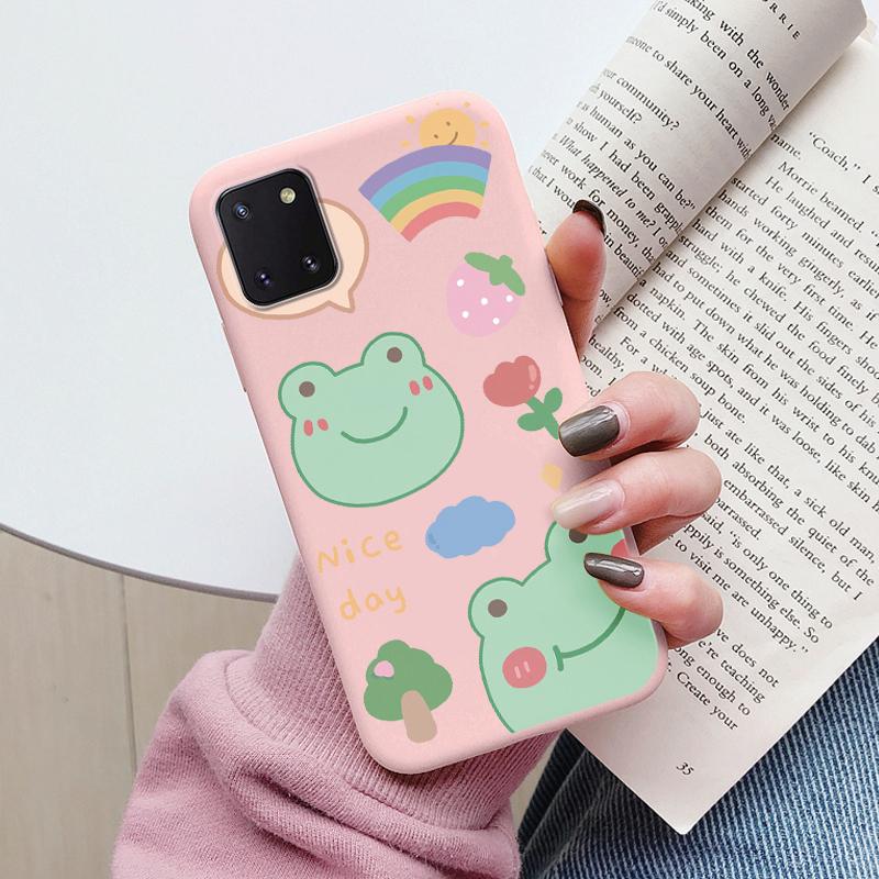 

Cute Painted Cover For Samsung Galaxy Note 10 Lite Case Soft Cover TPU Funda Soft Bumper For Samsung Note10 Pro Sunflower Daisy Samsung Note 10