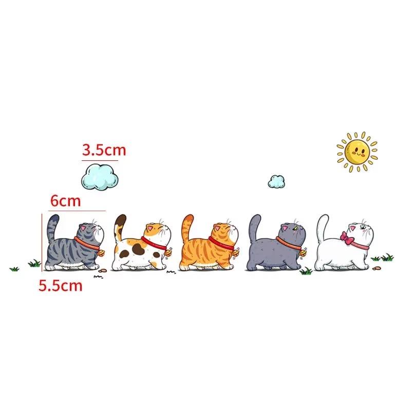 Car Stickers Styling Creative Cartoon Fun Cats  Auto Window Decals DIY Cars Motorbikes Decoration Vinyl Body Stickers