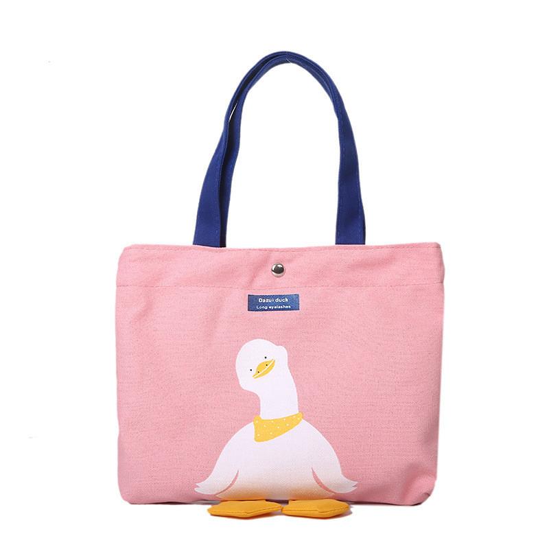 Canvas Small Square Bag For Women With Magnetic Closure And Crossbody Strap For Daily Use