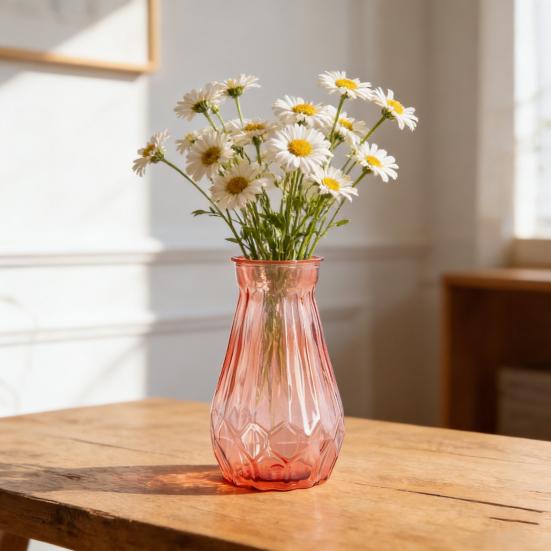Modern Plastic Bud Vase Transparent Decorative Vase Flower Holder Centerpiece Vase for Home Wedding Birthday Parties Decor