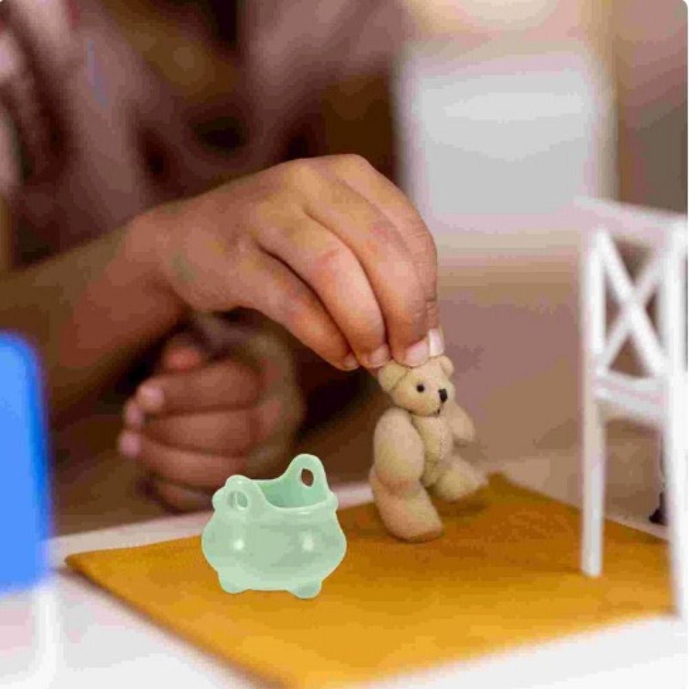 10 Stück/Set Zarte Halloween Deko Glas Miniatur Süßigkeiteneimer Topf Halloween Party